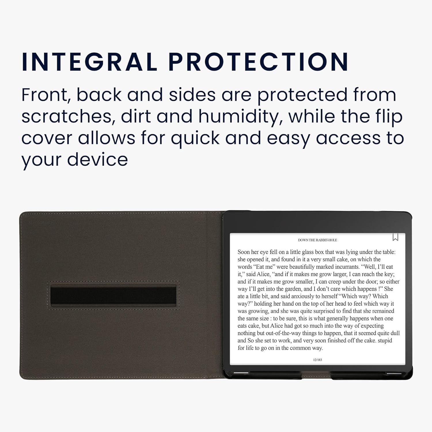 E-reader hoes voor Amazon Kindle Scribe (2024) - Kunstleer Zwart/Beige - 55% Korting