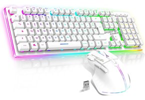 Draadloos Gaming Toetsenbord & Muis Set AZERTY (51% korting)
