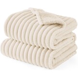 Bedsure Waterdichte Honden Dekendekens XL - Wasbare Pluche Hondendeken voor Sofa en Bed Protector, 127x152cm, Crème