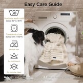 Bedsure Waterdichte Honden Dekendekens XL - Wasbare Pluche Hondendeken voor Sofa en Bed Protector, 127x152cm, Crème
