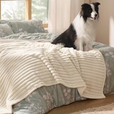 Bedsure Waterdichte Honden Dekendekens XL - Wasbare Pluche Hondendeken voor Sofa en Bed Protector, 127x152cm, Crème