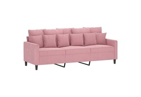 Driezitsbank Roze Fluweel 180 cm | 47% Korting