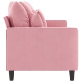 vidaXL Driezitsbank 180 cm fluweel roze