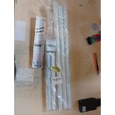 WELDUN 2-delige gordijnroede om te klemmen, 3-in-1 spanstang zonder boren, diameter 13 mm, telescoopstang om te klemmen voor ramen, kledingkast, keuken en boekenkast, 70-100 cm