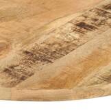 vidaXL Tafelblad rond 25-27 mm 60 cm massief mangohout