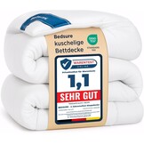 BEDSURE Dekbed 200x200 4 Seizoenen - Dekbedden 200x200cm Oeko-TEX Gecertificeerd - 300GSM Zachte Warme Duvet Slaapdeken voor Allergiepatiënten, Wit