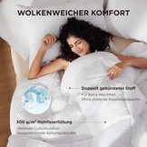 BEDSURE Dekbed 200x200 4 Seizoenen - Dekbedden 200x200cm Oeko-TEX Gecertificeerd - 300GSM Zachte Warme Duvet Slaapdeken voor Allergiepatiënten, Wit
