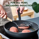 GreenPan Craft Gezonde Keramisch Antiaanbaklaag 28 cm Koekenpan Skillet, PFAS-vrij, Inductie geschikt, Vaatwasserbestendig, Ovenveilig, Zwart - Maat 28 cm/N/A