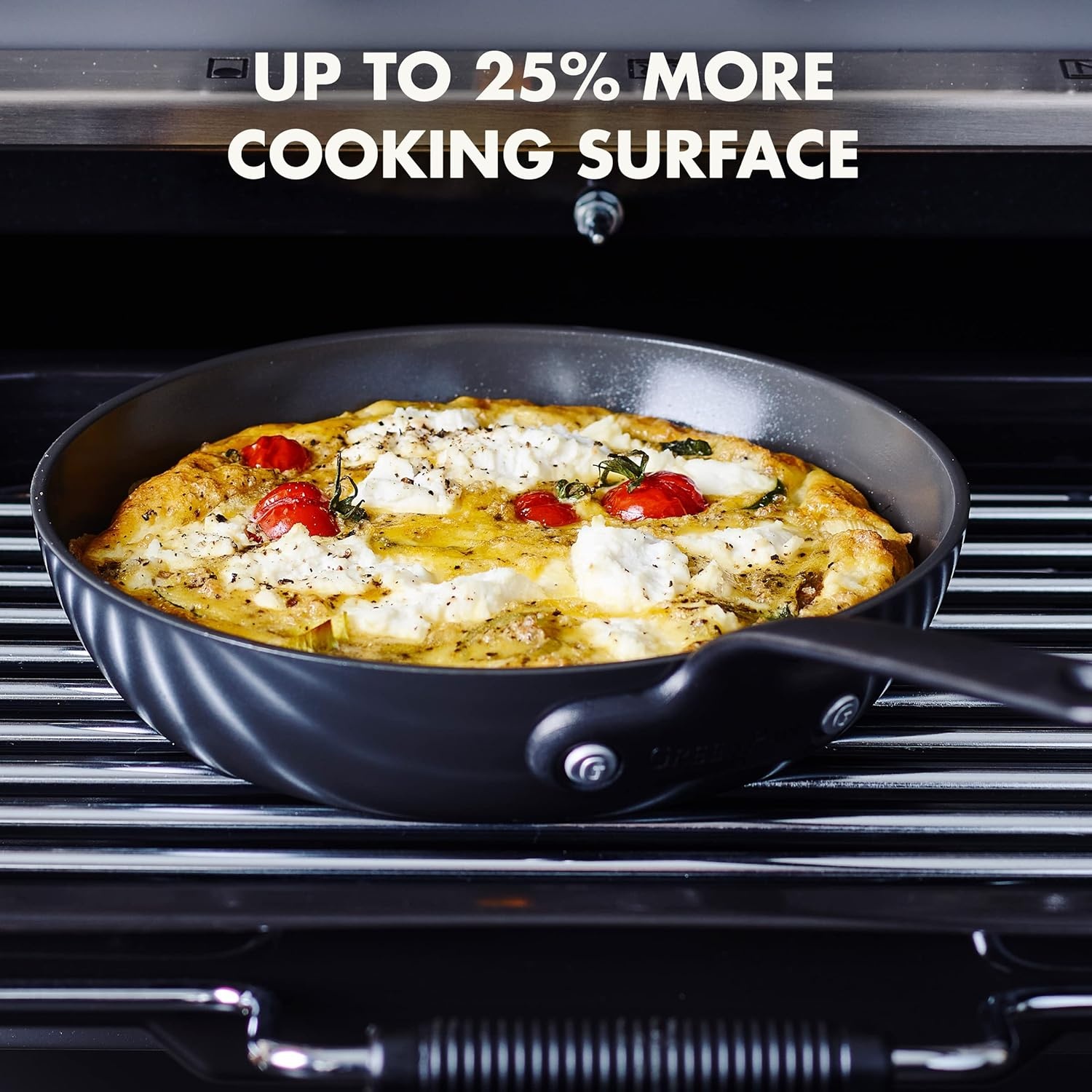 GreenPan Craft Gezonde Keramisch Antiaanbaklaag 28 cm Koekenpan Skillet, PFAS-vrij, Inductie geschikt, Vaatwasserbestendig, Ovenveilig, Zwart - Maat 28 cm/N/A