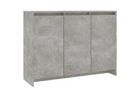 Dressoir 102x33x75cm Bewezen Hout Betongrijs - 52% Korting