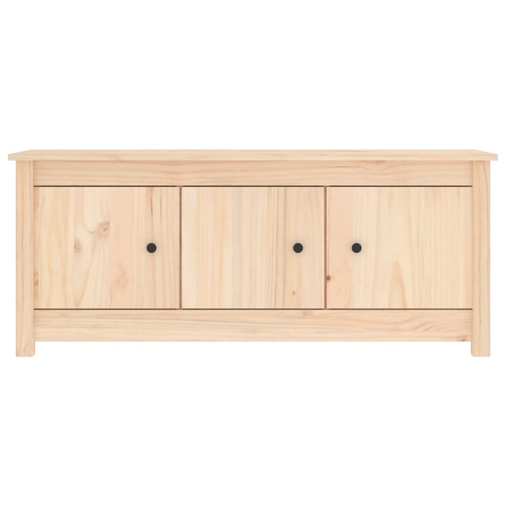 vidaXL Schoenenkast 110x38x45,5 cm massief grenenhout