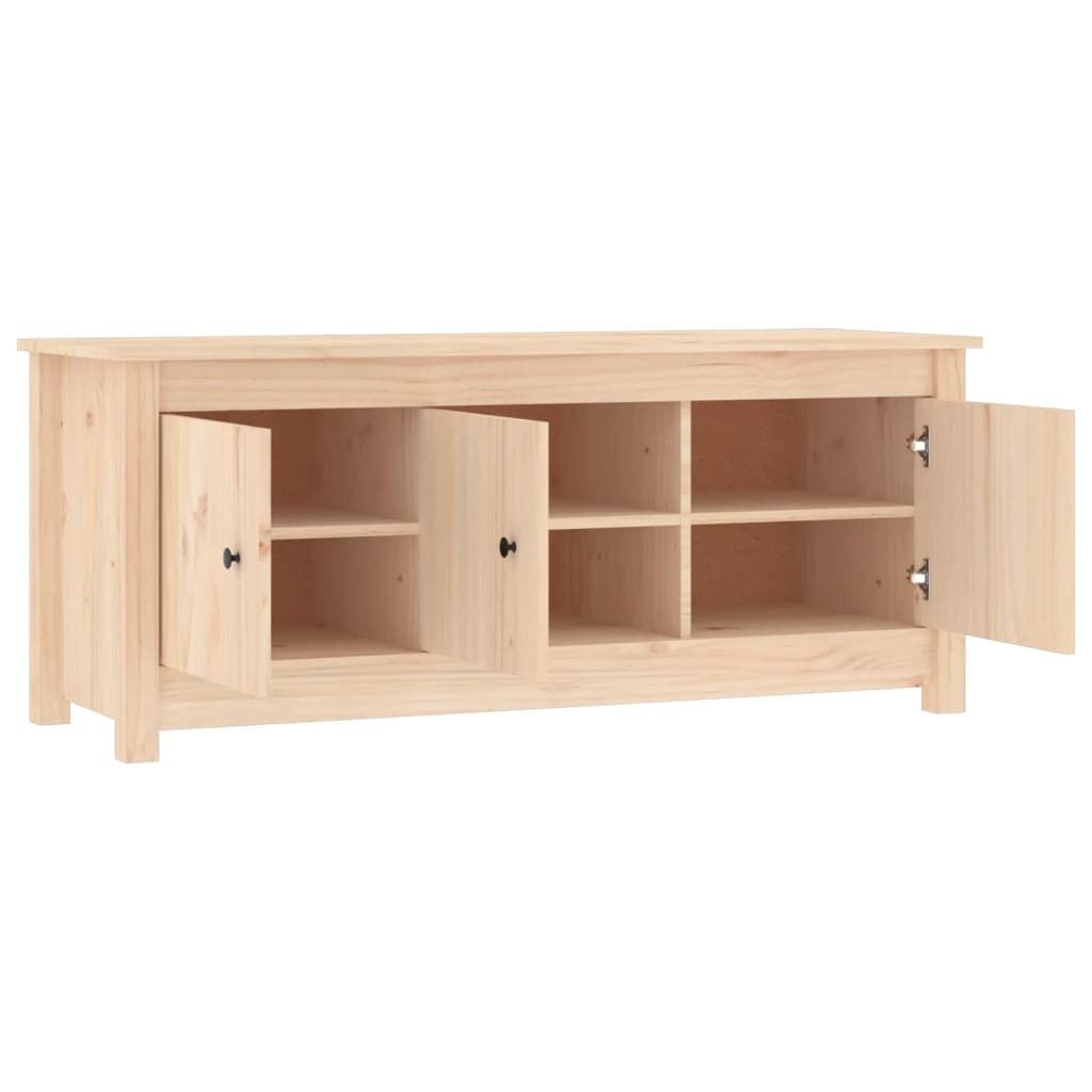 vidaXL Schoenenkast 110x38x45,5 cm massief grenenhout