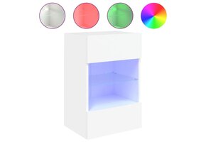 VidaXL TV-meubel met LED Verlichting - Wit - 45% Korting!