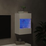 vidaXL Tv-meubel met LED-verlichting 40x30x60,5 cm wit
