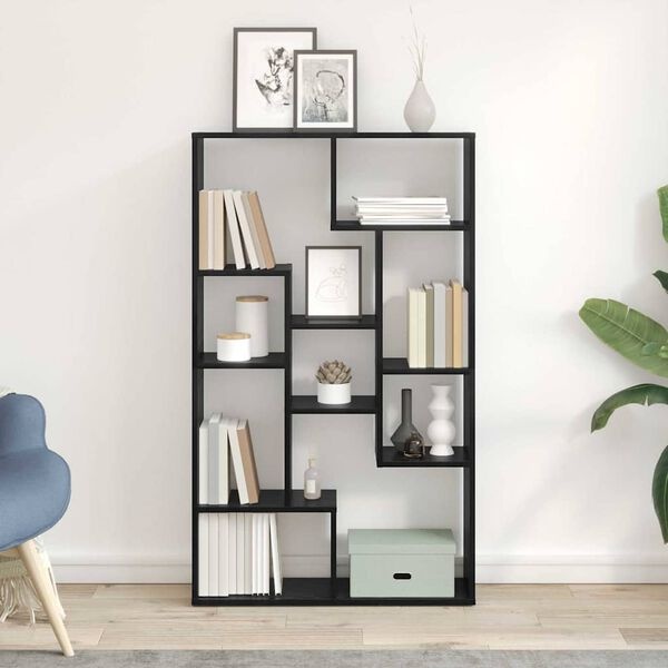vidaXL Boekenkast artisanaal eikenkleurig 72 cm breed Bewerkt hout