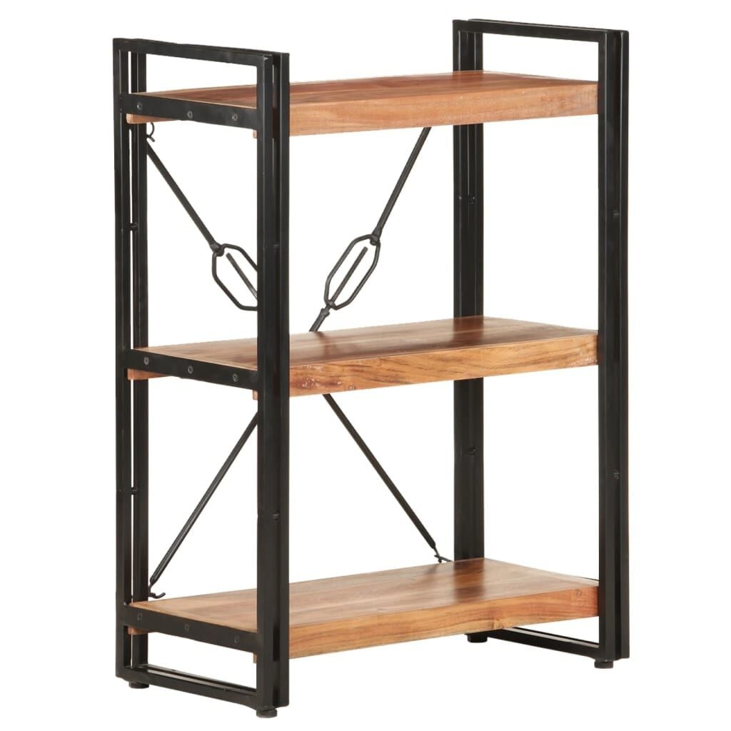 Boekenkast 3 schappen 60x30x80cm Massief Acaciahout - 52% Korting