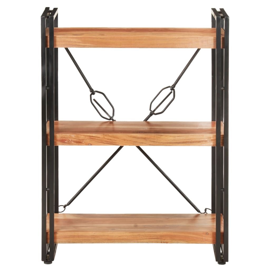 Boekenkast 3 schappen 60x30x80cm Massief Acaciahout - 52% Korting