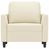 VidaXL Fauteuil Kunstleer Crème - 75% Korting!