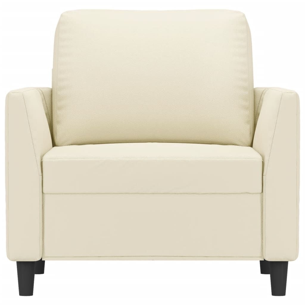 VidaXL Fauteuil Kunstleer Crème - 75% Korting!
