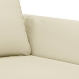 vidaXL Fauteuil 60 cm kunstleer crèmekleurig