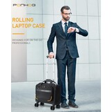 Ponhog Zakelijke Trolley Laptoptas 14 inch met 4 Wielen