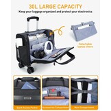 Ponhog Zakelijke Trolley Laptoptas 14 inch met 4 Wielen
