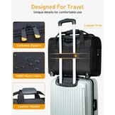 Ponhog Zakelijke Trolley Laptoptas 14 inch met 4 Wielen