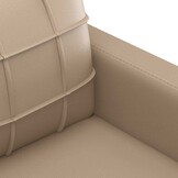 Fauteuil van Kunstleer in Cappuccinokleur - 60 cm Breed - 41% Korting