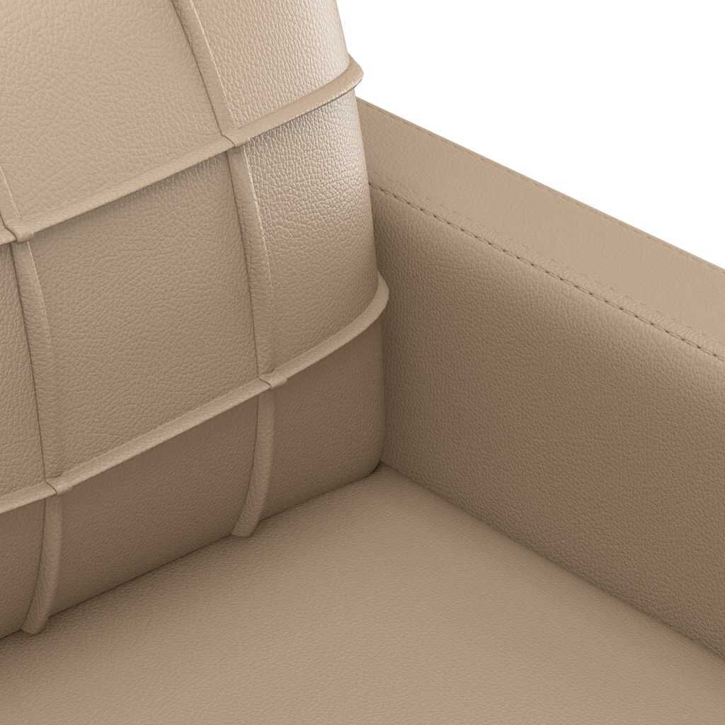 Fauteuil van Kunstleer in Cappuccinokleur - 60 cm Breed - 41% Korting
