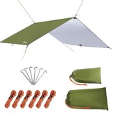 Unigear Tarp Waterdichte Tentzeil 4.4 x 4.4 m Legergroen - Camping & Outdoor