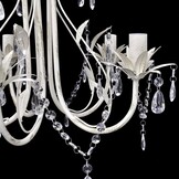 Kristallen Kroonluchter Wit Design (5 Lampen) met 85% Korting