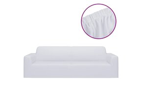 Stretchy Jersey Bankhoes Polyester Wit - 68% Korting