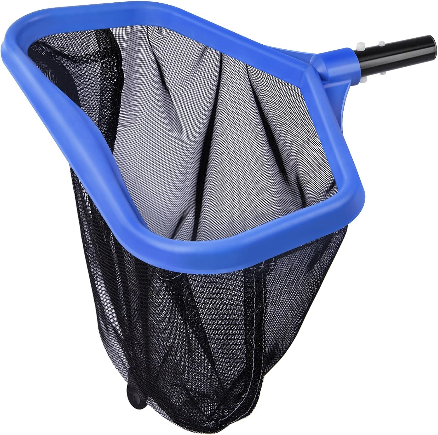 WELDUN Bodemschepnet voor zwembad met dubbel diep net, bodemschepnet voor het reinigen van zwembad, vijver, blauw (geen stang)