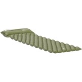 TRINORDIC Ultralichte Opblaasbare Camping Mat met Kussen - Enkele Luchtmatras voor Ruimtebesparend Comfort - Duurzame, Lichtgewicht Campinguitrusting voor Outdoor Avonturen - Bosgroen