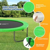 Veerafdekking, randbescherming, randafdekking voor trampoline, 244 cm - 305 cm - 366 cm, framebekleding, roze/groen/gekleurd pvc - uv-bestendig