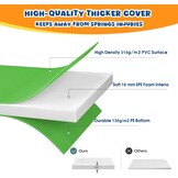 Veerafdekking, randbescherming, randafdekking voor trampoline, 244 cm - 305 cm - 366 cm, framebekleding, roze/groen/gekleurd pvc - uv-bestendig