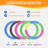 Veerafdekking, randbescherming, randafdekking voor trampoline, 244 cm - 305 cm - 366 cm, framebekleding, roze/groen/gekleurd pvc - uv-bestendig
