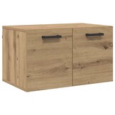 vidaXL Wandkast artisanaal eikenkleurig 60 x 36.5 x 35 cm Bewerkt hout