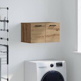 vidaXL Wandkast artisanaal eikenkleurig 60 x 36.5 x 35 cm Bewerkt hout