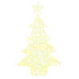 vidaXL Kerstboom met 100 LED Warmwit 120 cm Acryl