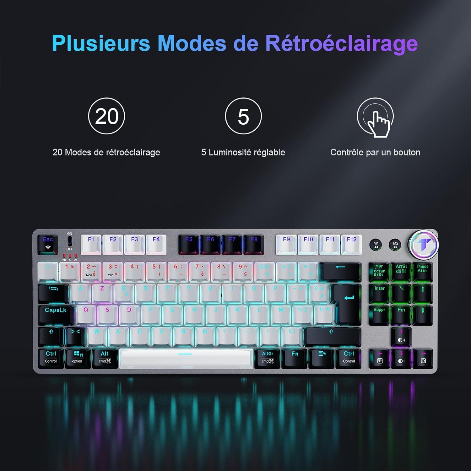 Gaming Toetsenbord AZERTY Mechanisch 80% TKL - 79% Korting