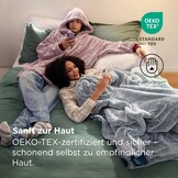 Bedsure Deken met mouwen voor volwassenen, sherpa, mouwdeken om aan te trekken, knuffeldeken met mouwen en capuchon, extra zacht sweatshirt, deken, volledige bodydeken als tv-deken, grijs
