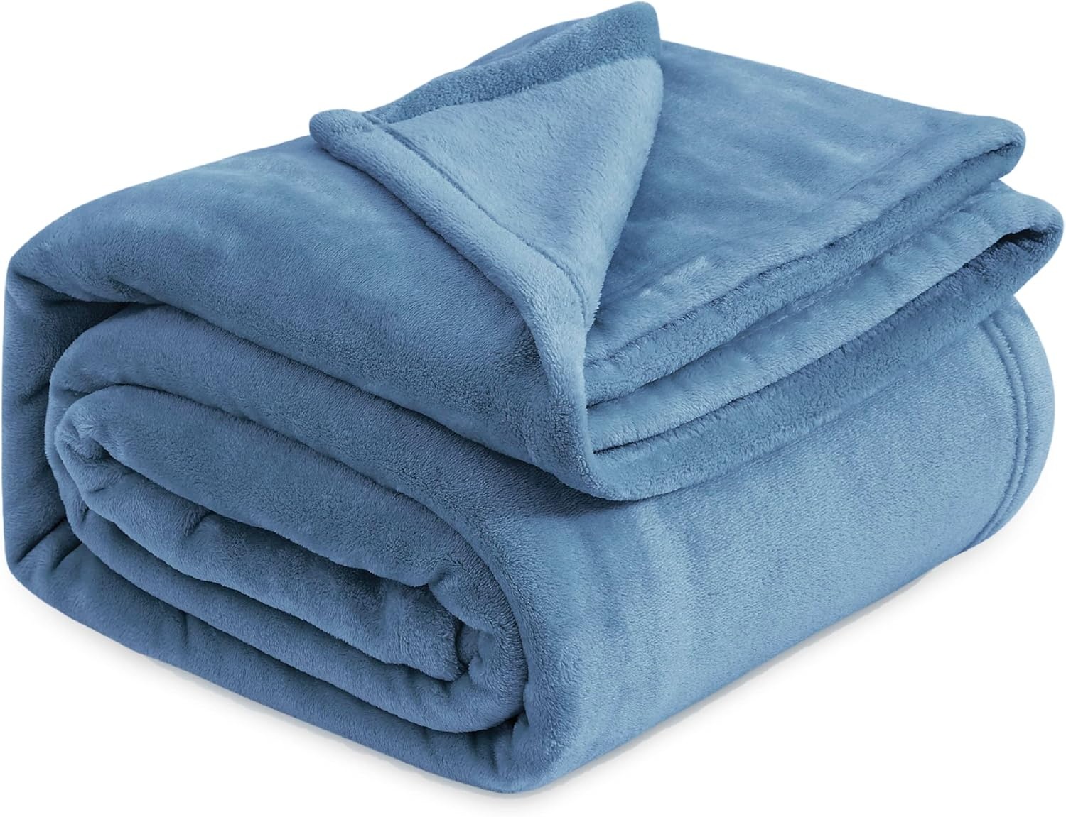 BEDSURE fleecedeken, warme zachte deken, kleine bankdeken, bankdeken, woon- en knuffeldekens,220 x 240 cm, Blauw