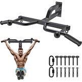 Kipika Heavy Duty optrekstang, wandmontage, multifunctionele optrekstang, verstelbare optrekbanden voor pull-ups, body, workout, thuis, gym, systeem, bokszak, hanger, weerstandsbanden, training