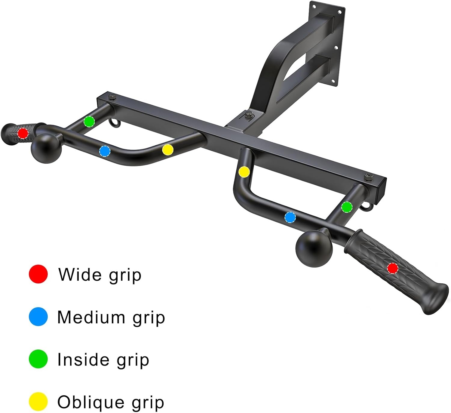 Kipika Heavy Duty optrekstang, wandmontage, multifunctionele optrekstang, verstelbare optrekbanden voor pull-ups, body, workout, thuis, gym, systeem, bokszak, hanger, weerstandsbanden, training