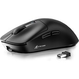 ATTACK SHARK X3 49g SUPERLIGHT-muis, PixArt PAW3395-gamingsensor, BT/2.4G draadloze/bedrade gamingmuis, 26000 DPI, 200 uur batterij, kantoormuizen voor Win11/Xbox/PS/Mac (zwart)