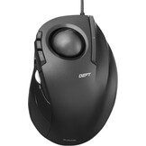 Elecom M-DT2URBK Trackball Muis Zwart voor PC/Mac met 4-weg Scrollwiel