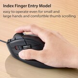 Elecom M-DT2URBK Trackball Muis Zwart voor PC/Mac met 4-weg Scrollwiel