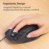 Elecom M-DT2URBK Trackball Muis Zwart voor PC/Mac met 4-weg Scrollwiel