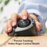 Elecom M-DT2URBK Trackball Muis Zwart voor PC/Mac met 4-weg Scrollwiel